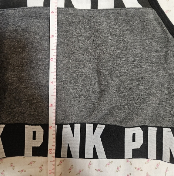 PINK Victoria's Secret Gray and Black Racerback Bra Top - Picture 5 of 6